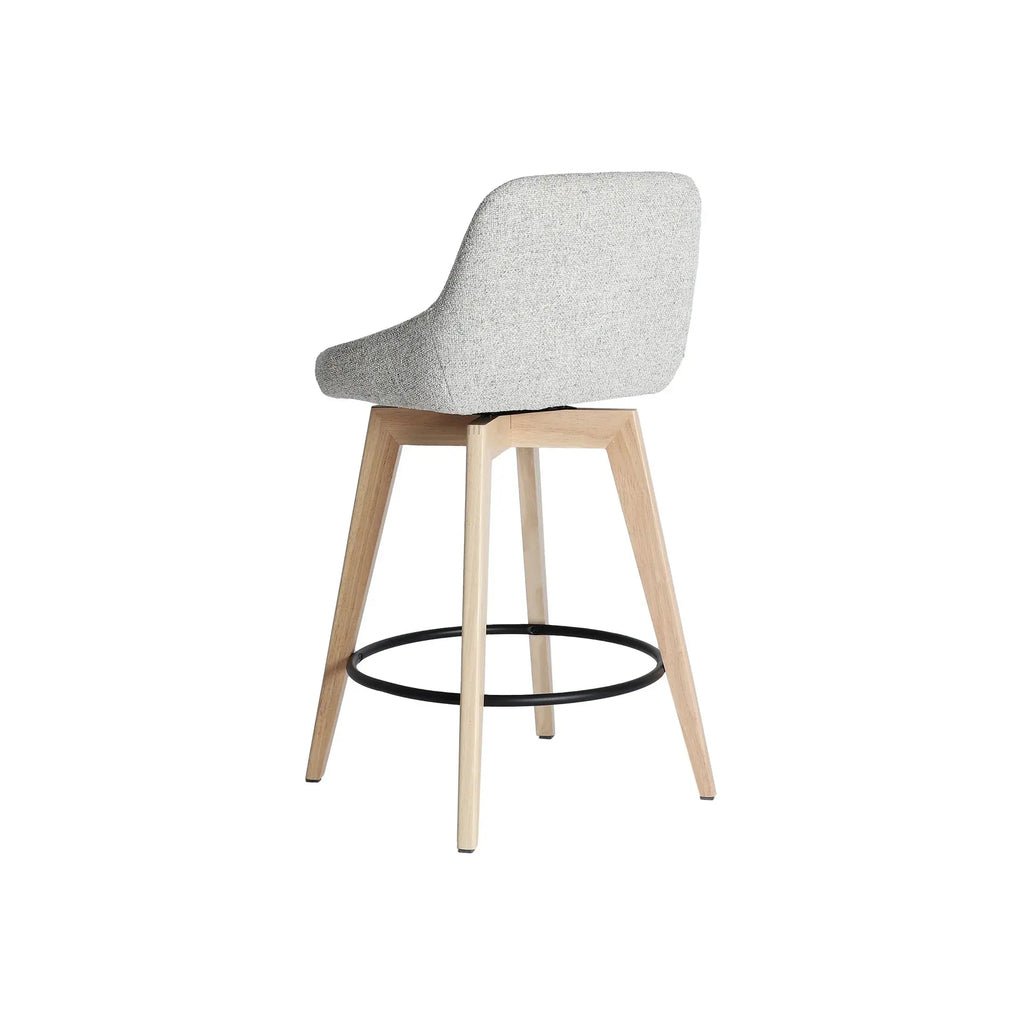 Chaise de Bar en Bois d'Hévéa ARVIEU - 49 x 50 cm KODU