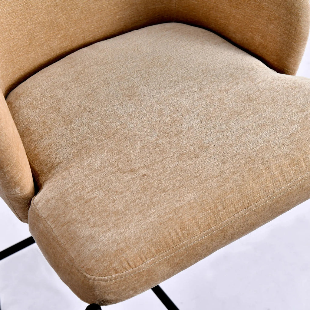 Chaise de Bar en Tissu Beige CRESSE - 48 x 48 cm KODU