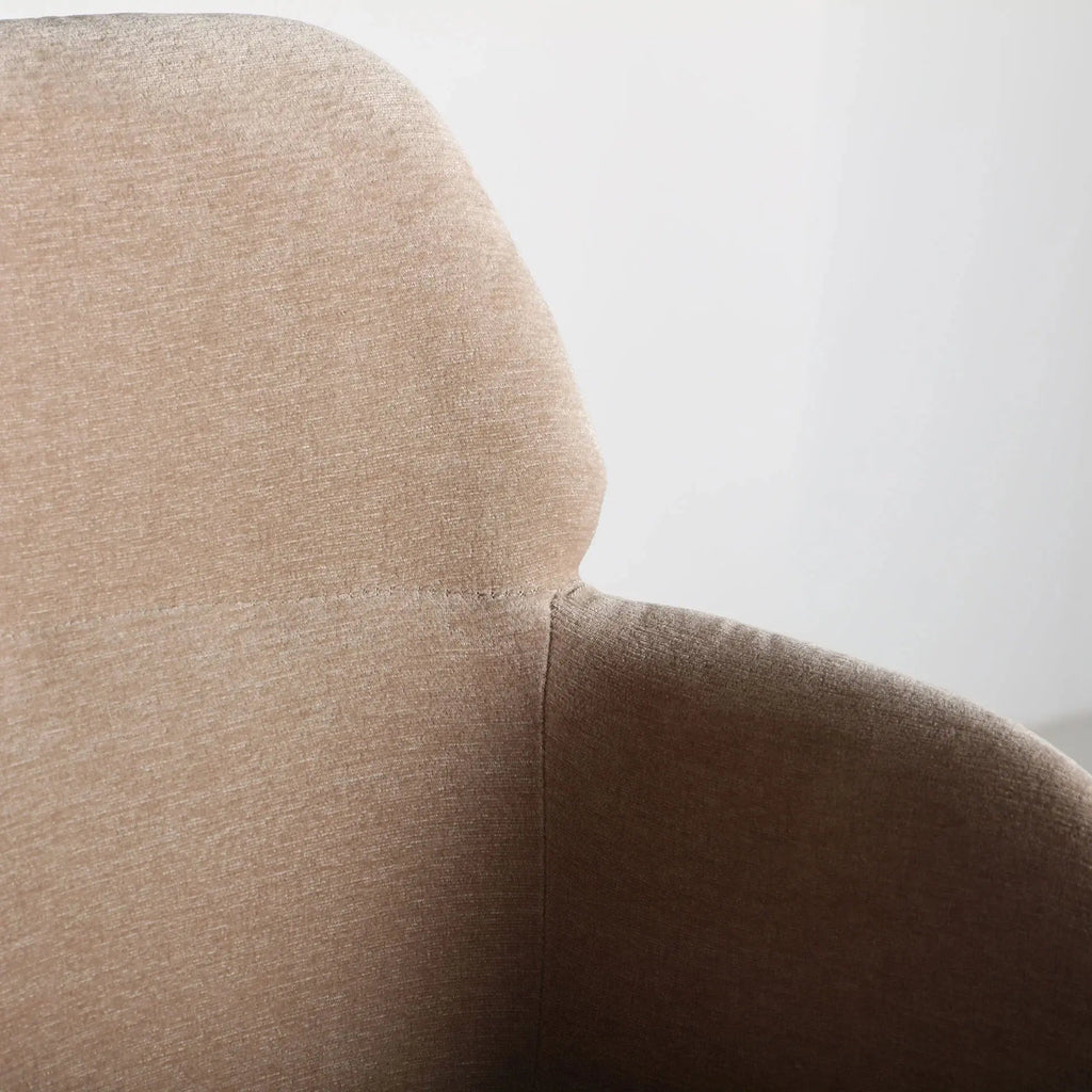 Chaise de Bar en Tissu Beige CRESSE - 48 x 48 cm KODU