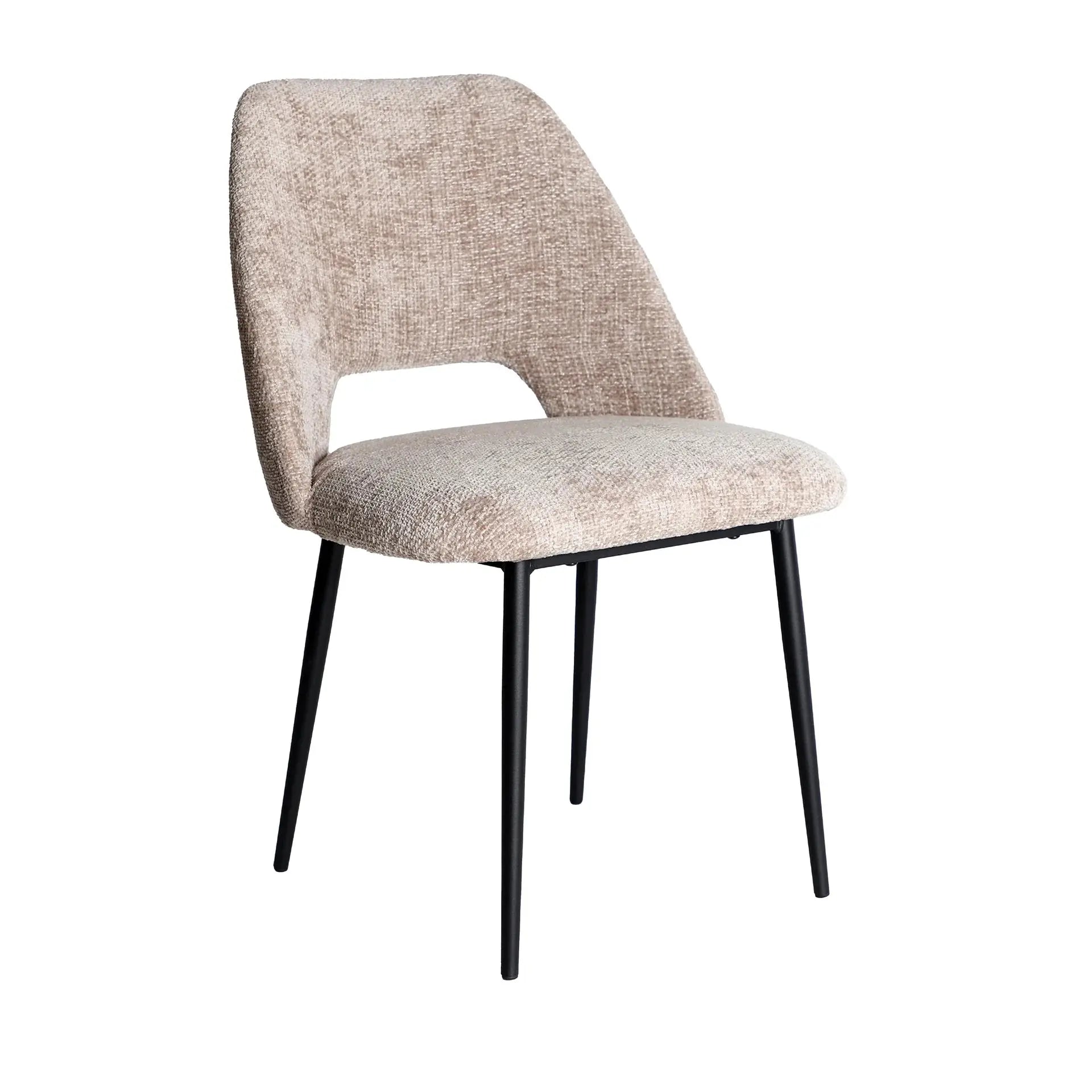 Chaise de Salle à Manger Beige LEYNHAC - 55 x 56 cm KODU