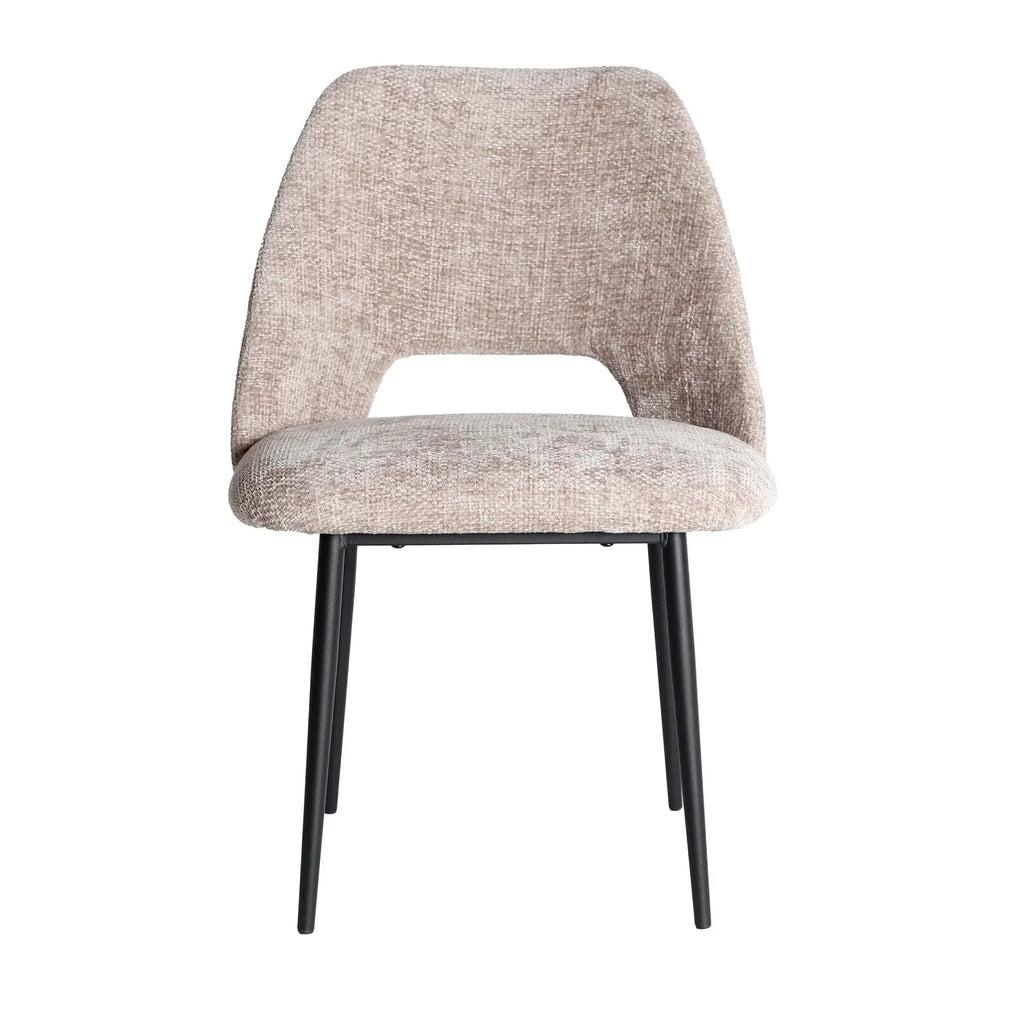 Chaise de Salle à Manger Beige LEYNHAC - 55 x 56 cm KODU