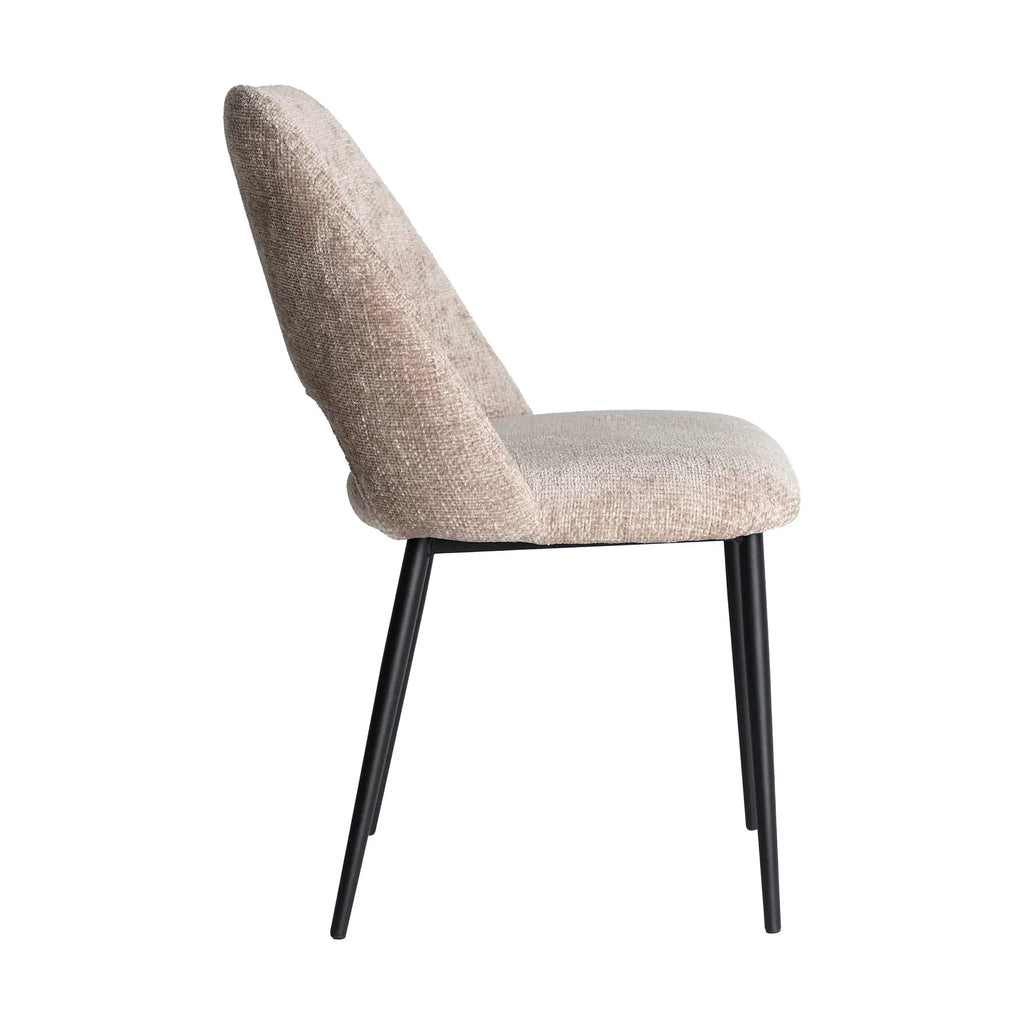 Chaise de Salle à Manger Beige LEYNHAC - 55 x 56 cm KODU