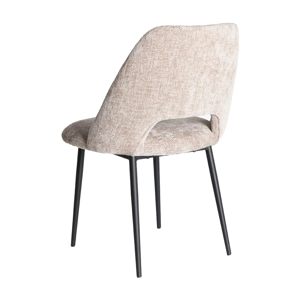 Chaise de Salle à Manger Beige LEYNHAC - 55 x 56 cm KODU