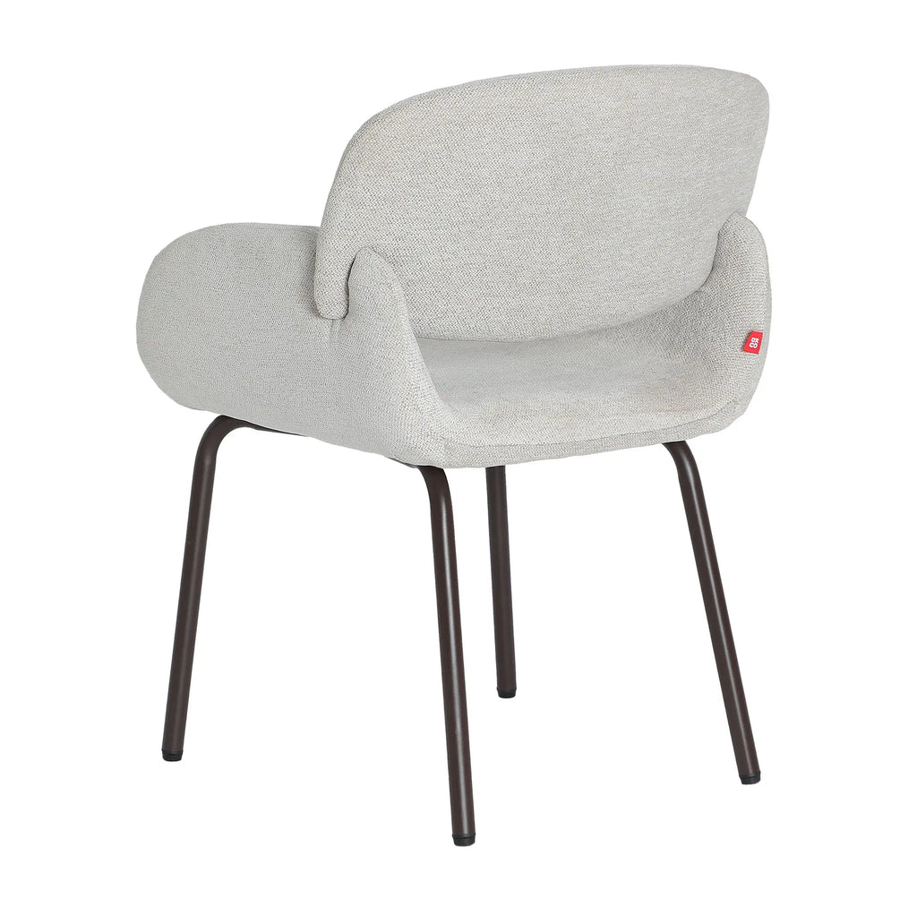 Chaise de Salle à Manger Blanc Cassé  NOOR - 54 x 56 cm KODU