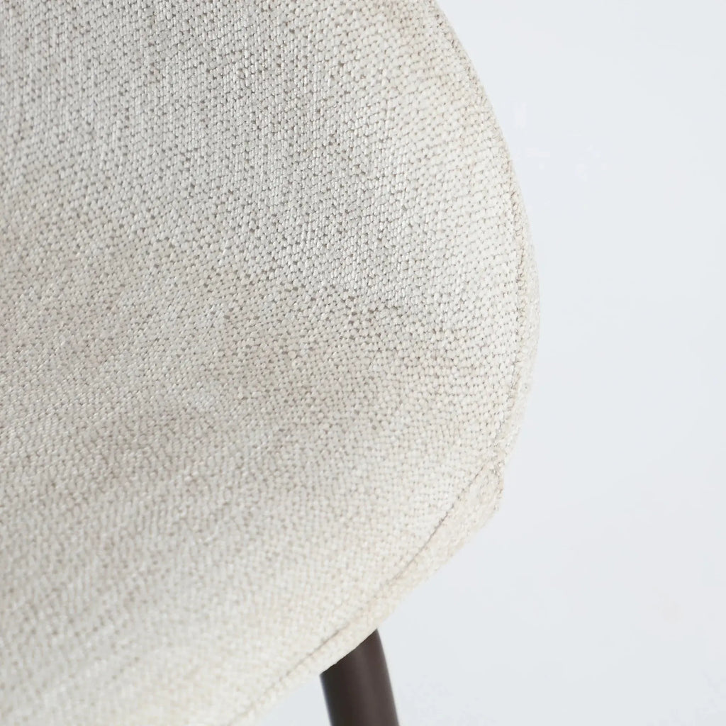 Chaise de Salle à Manger Blanc Cassé  NOOR - 54 x 56 cm KODU