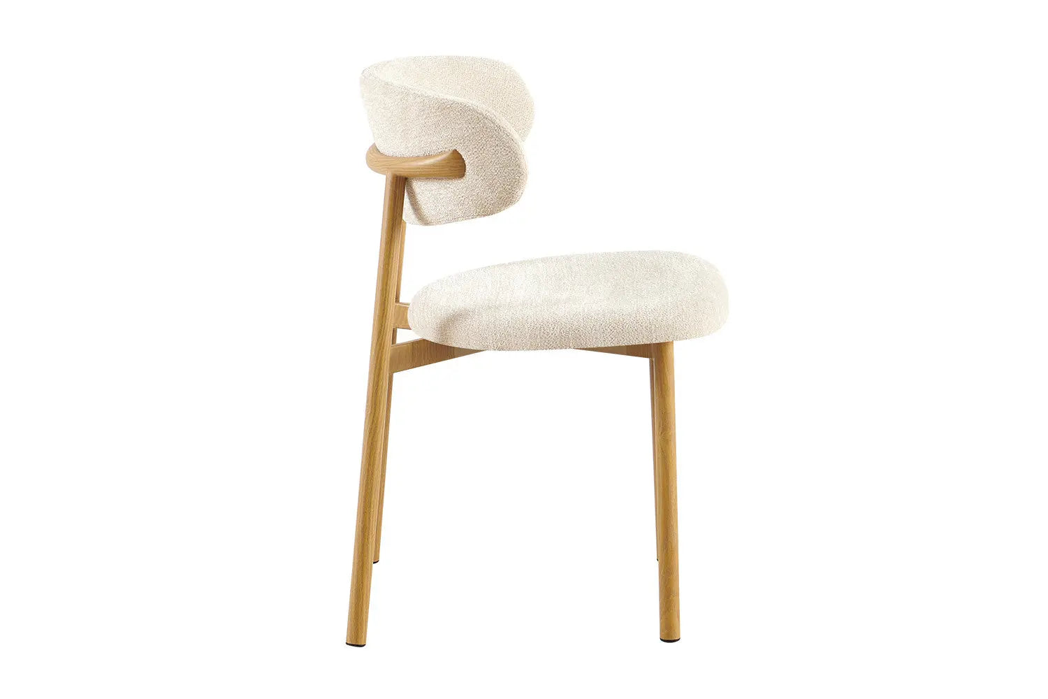 Chaise de Salle à Manger Effet Bois Naturel INAYA - 53 x 52 cm Rousseau