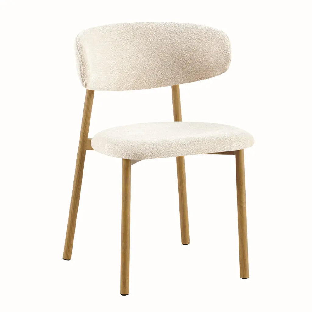 Chaise de Salle à Manger Effet Bois Naturel INAYA - 53 x 52 cm Rousseau