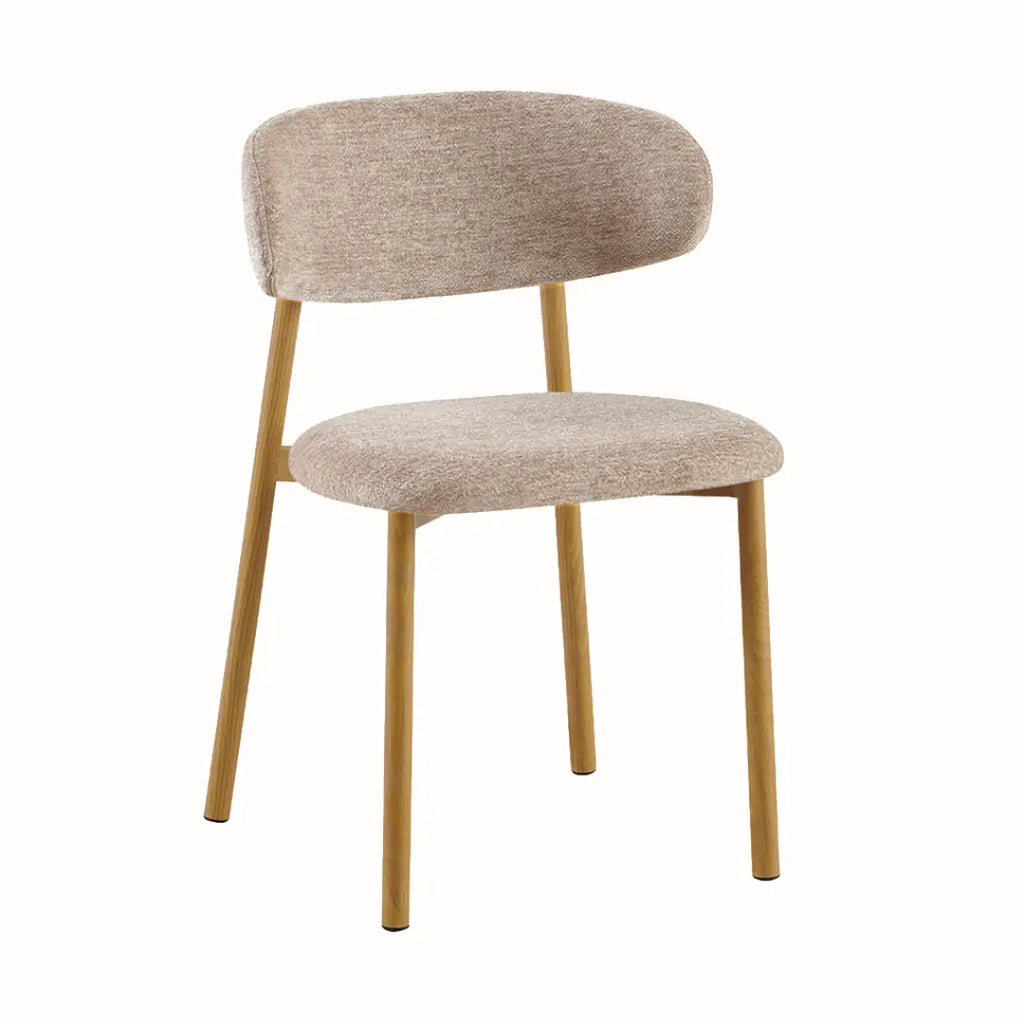 Chaise de Salle à Manger Effet Bois Naturel INAYA - 53 x 52 cm Rousseau