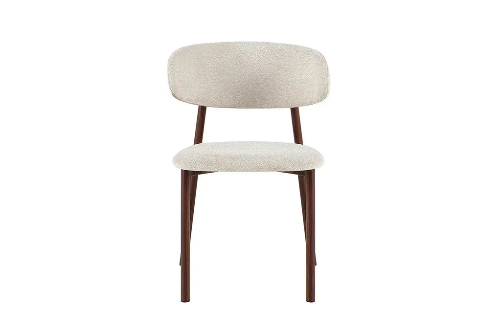 Chaise de Salle à Manger Effet Noyer INAYA - 53 x 52 cm Rousseau
