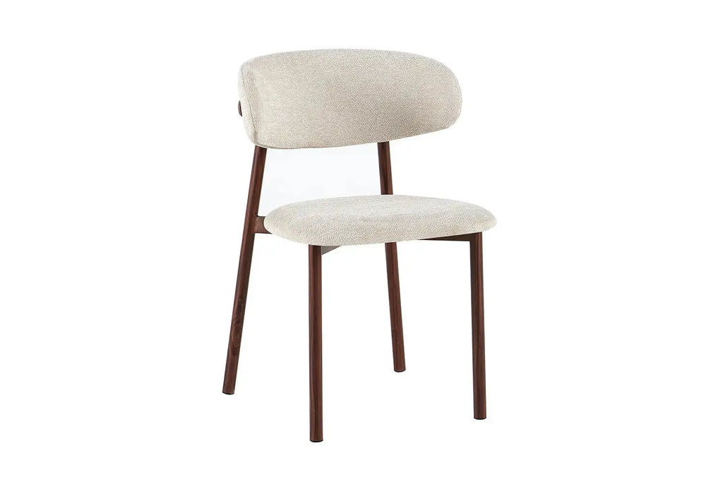 Chaise de Salle à Manger Effet Noyer INAYA - 53 x 52 cm Rousseau