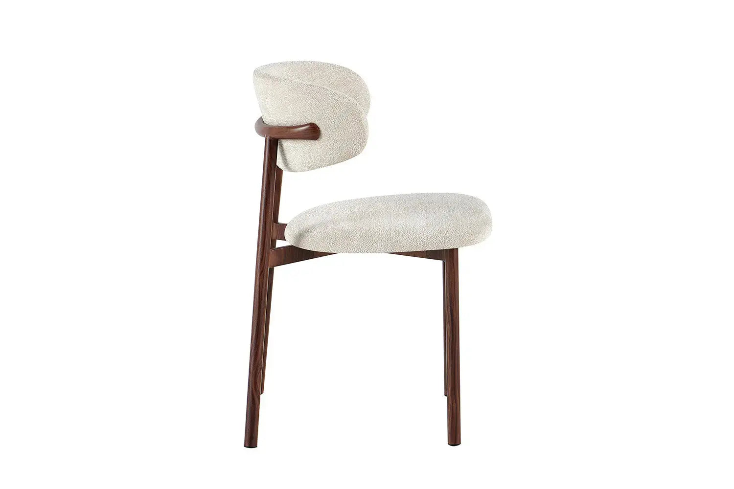 Chaise de Salle à Manger Effet Noyer INAYA - 53 x 52 cm Rousseau