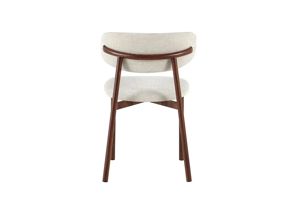 Chaise de Salle à Manger Effet Noyer INAYA - 53 x 52 cm Rousseau