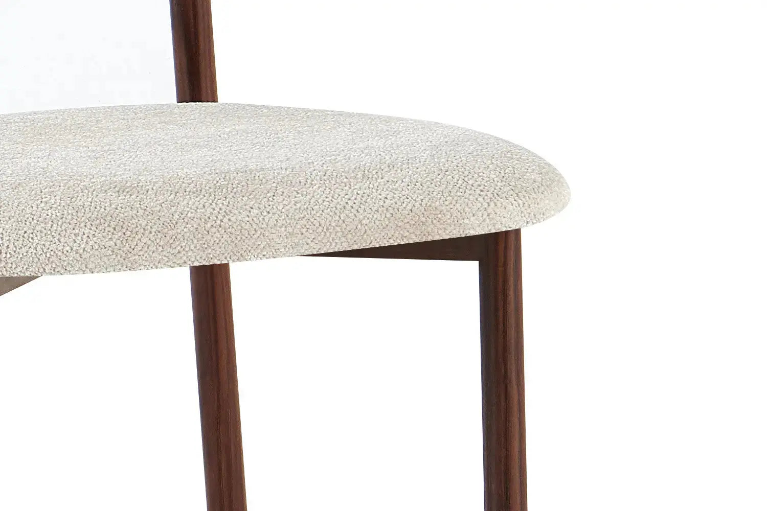 Chaise de Salle à Manger Effet Noyer INAYA - 53 x 52 cm Rousseau