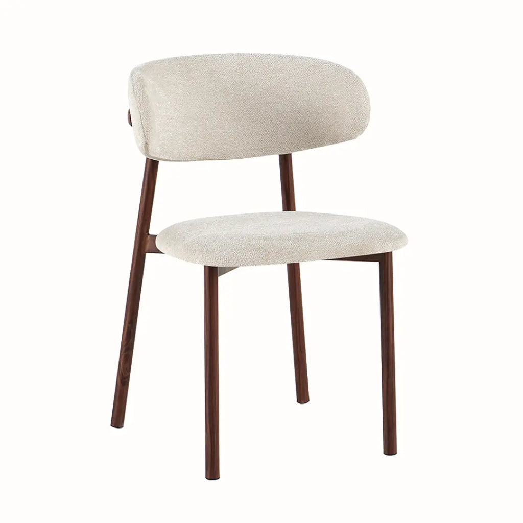 Chaise de Salle à Manger Effet Noyer INAYA - 53 x 52 cm Rousseau