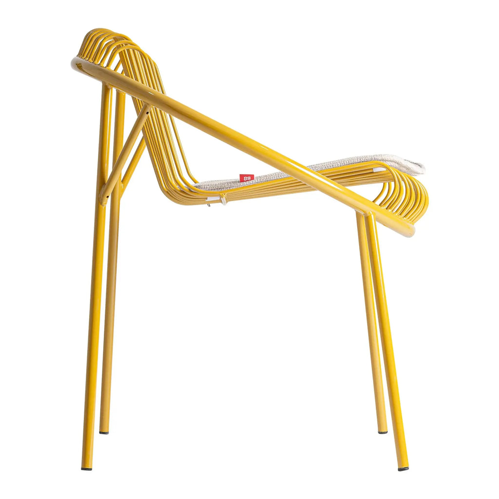Chaise de Salle à Manger Jaune BRIENZ - 62 x 67 cm KODU