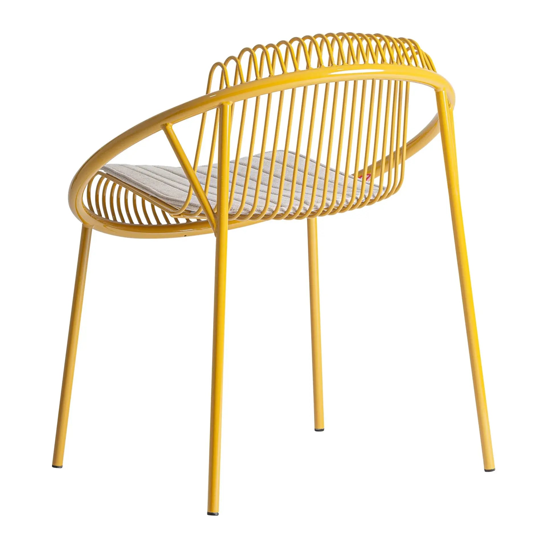 Chaise de Salle à Manger Jaune BRIENZ - 62 x 67 cm KODU