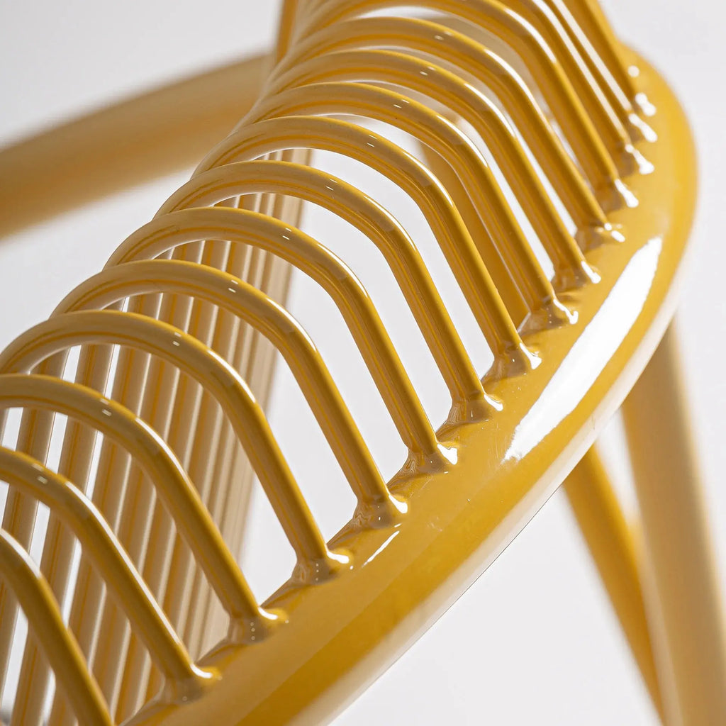 Chaise de Salle à Manger Jaune BRIENZ - 62 x 67 cm KODU