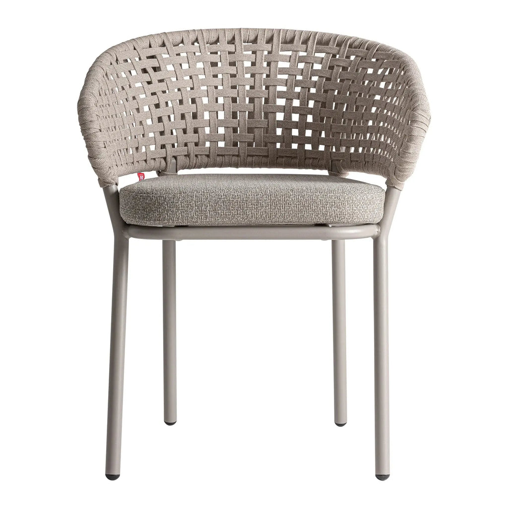 Chaise de Salle à Manger Taupe LENK - 58 x 59 cm KODU