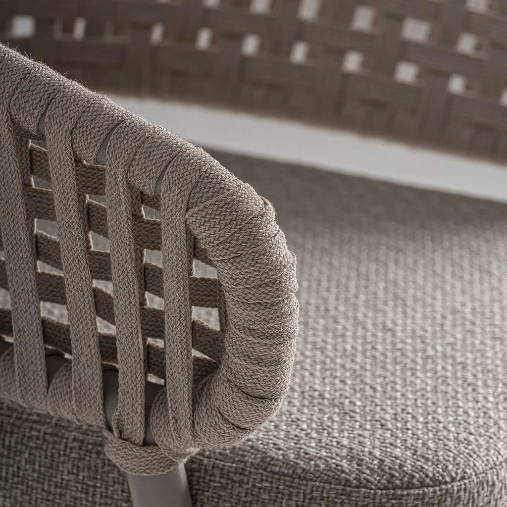 Chaise de Salle à Manger Taupe LENK - 58 x 59 cm KODU