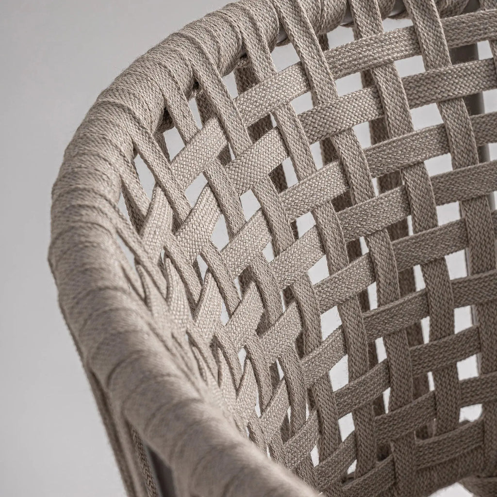 Chaise de Salle à Manger Taupe LENK - 58 x 59 cm KODU