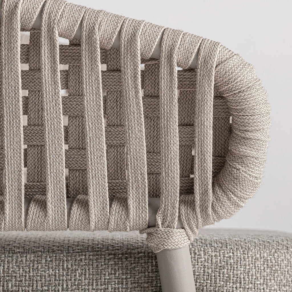 Chaise de Salle à Manger Taupe LENK - 58 x 59 cm KODU