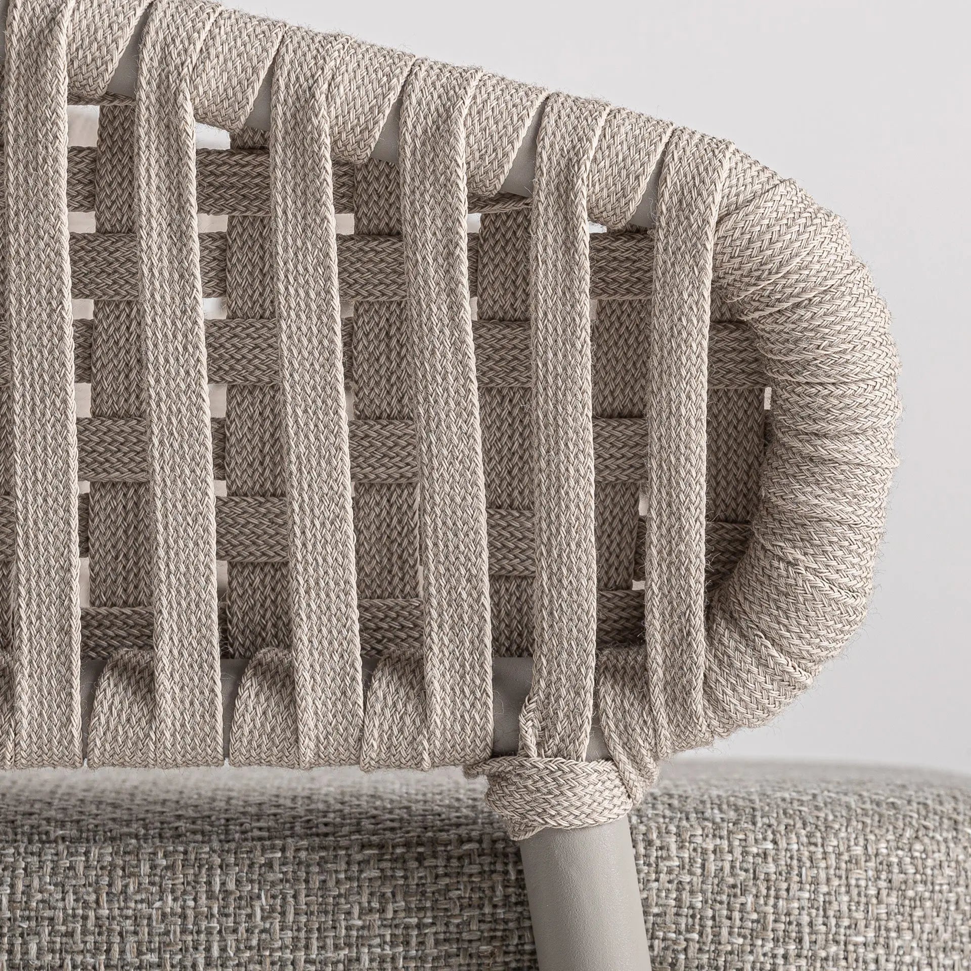 Chaise de Salle à Manger Taupe LENK - 58 x 59 cm KODU