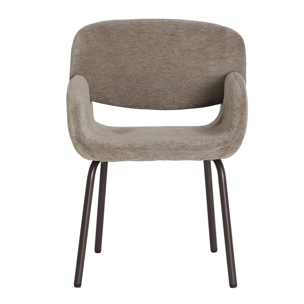 Chaise de Salle à Manger Taupe NOOR - 54 x 56 cm KODU