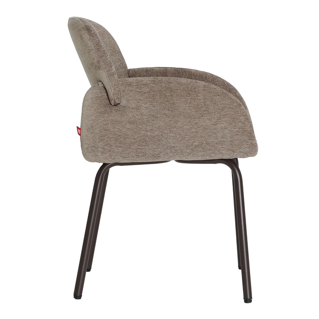 Chaise de Salle à Manger Taupe NOOR - 54 x 56 cm KODU