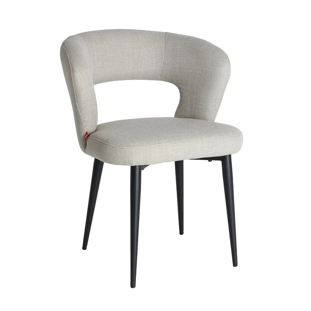 Chaise de Salle à Manger Tissu Beige FLAGNAC - 61 x 61 cm KODU