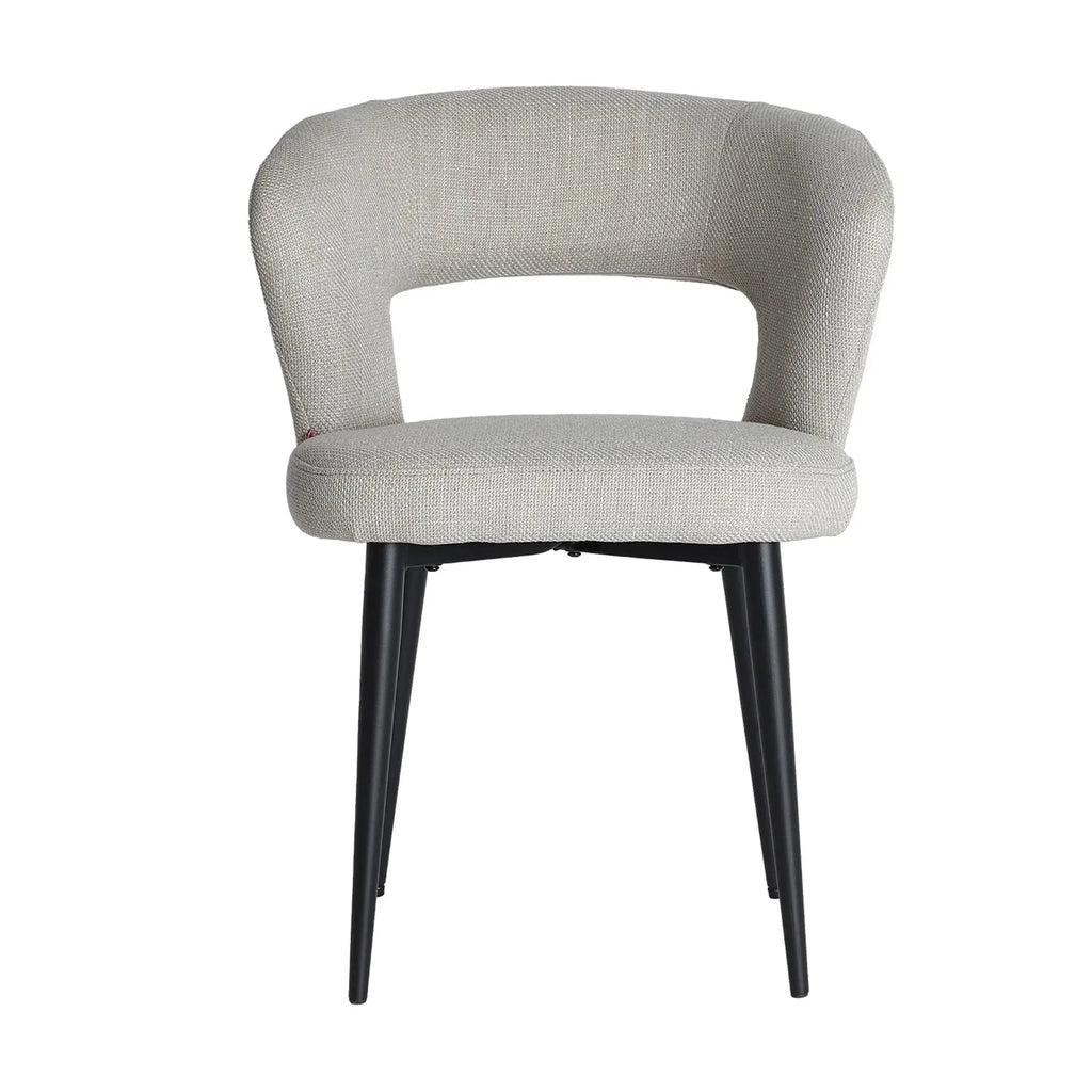 Chaise de Salle à Manger Tissu Beige FLAGNAC - 61 x 61 cm KODU