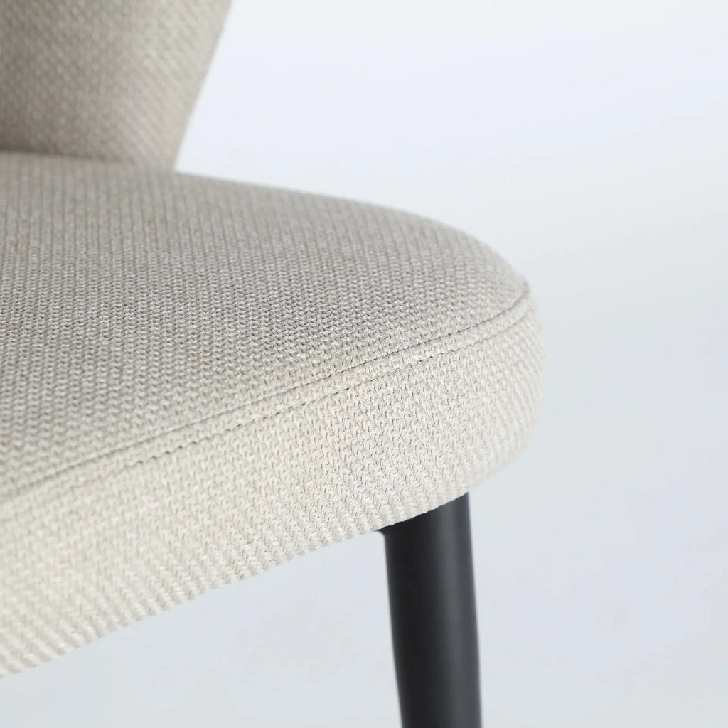 Chaise de Salle à Manger Tissu Beige FLAGNAC - 61 x 61 cm KODU