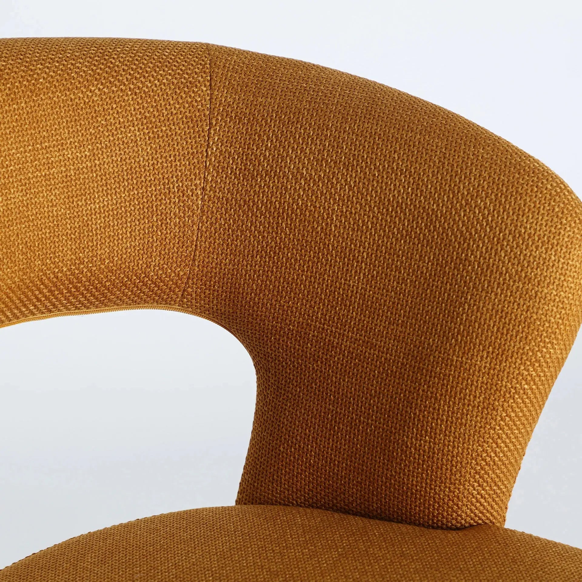 Chaise de Salle à Manger Tissu Moutarde FLAGNAC - 61 x 61 cm KODU
