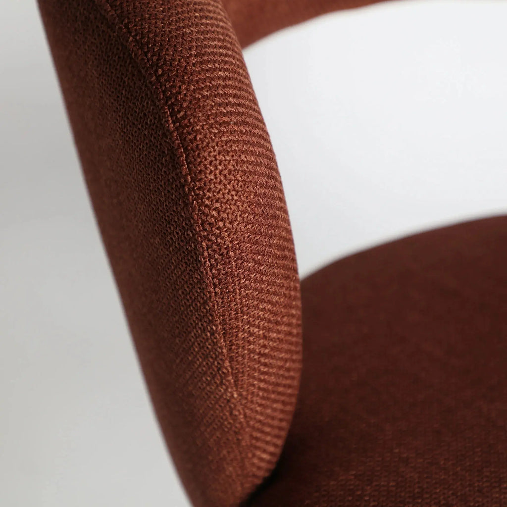 Chaise de Salle à Manger Tissu Rouge FLAGNAC - 61 x 61 cm KODU