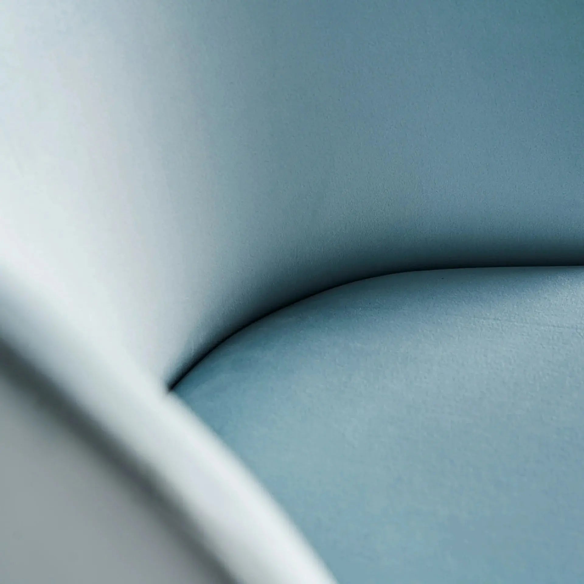 Chaise de Salle à Manger Tissu Velours Bleu Clair LULA - 50 x 55 cm KODU