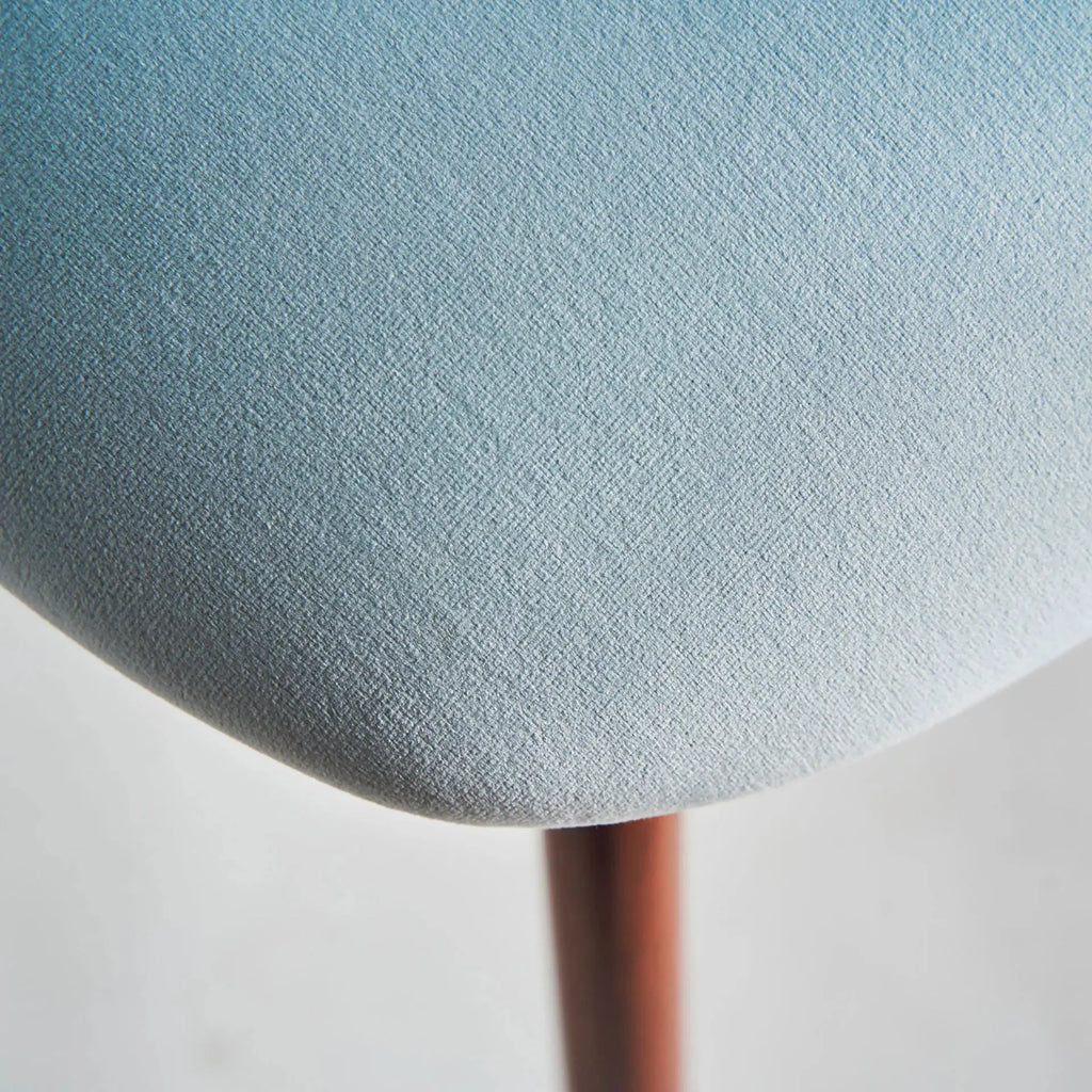 Chaise de Salle à Manger Tissu Velours Bleu Clair LULA - 50 x 55 cm KODU