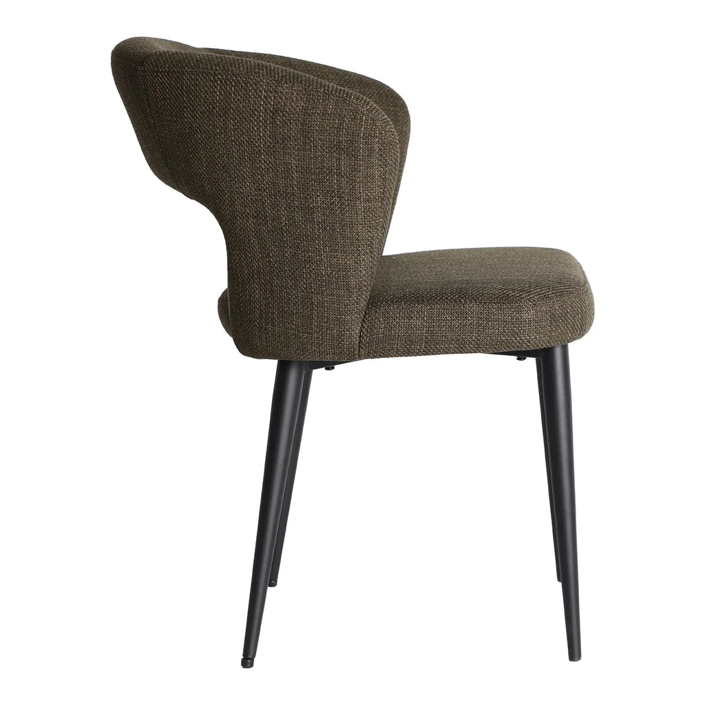Chaise de Salle à Manger Tissu Vert FLAGNAC - 61 x 61 cm KODU