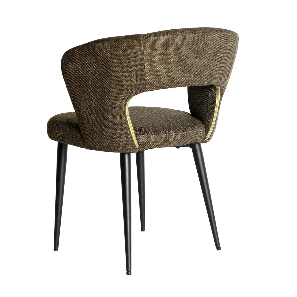 Chaise de Salle à Manger Tissu Vert FLAGNAC - 61 x 61 cm KODU