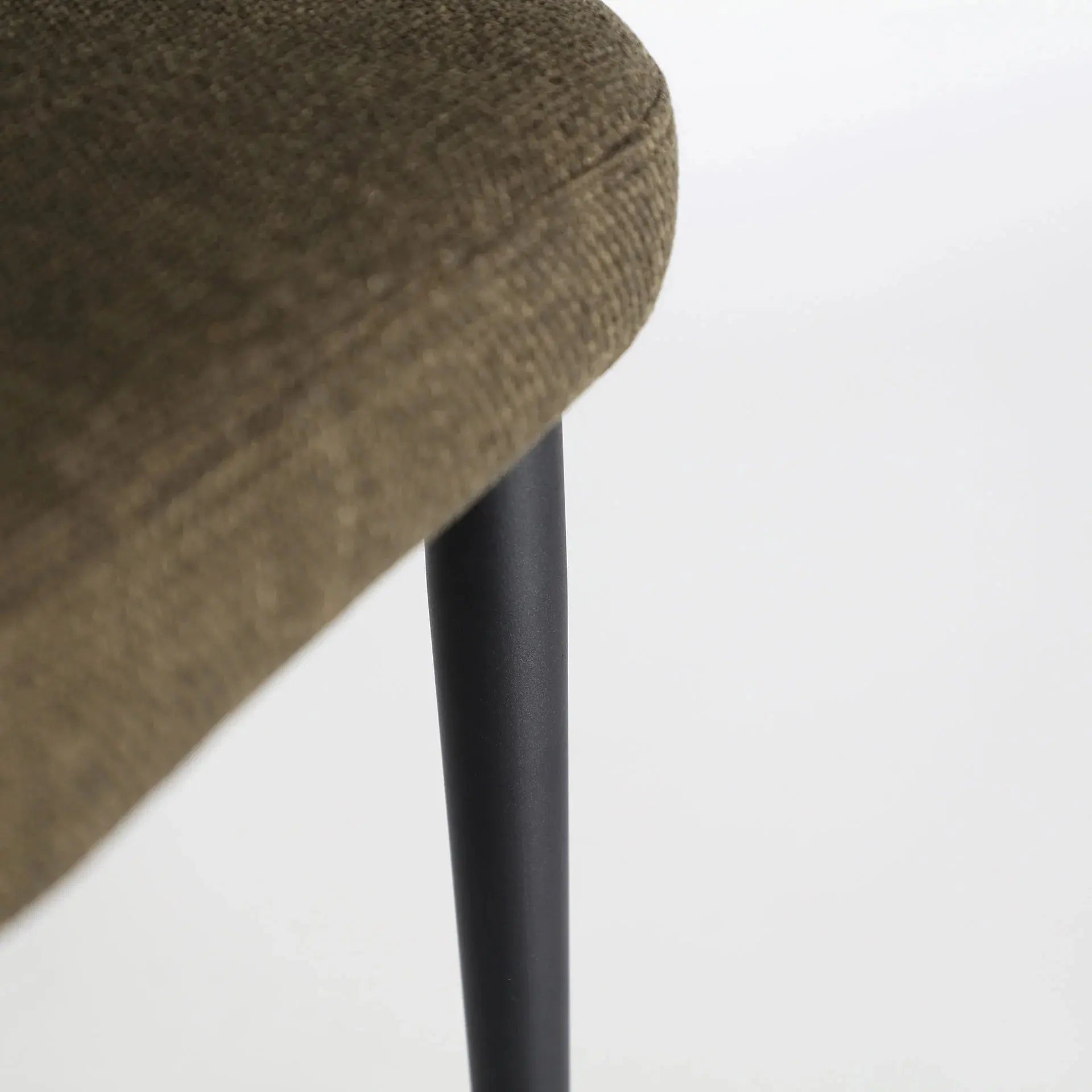 Chaise de Salle à Manger Tissu Vert FLAGNAC - 61 x 61 cm KODU