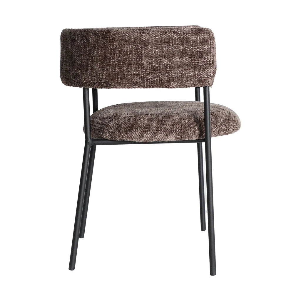 Chaise de Salle à Manger avec Accoudoirs Marron ALLENC - 59 x 59 cm KODU