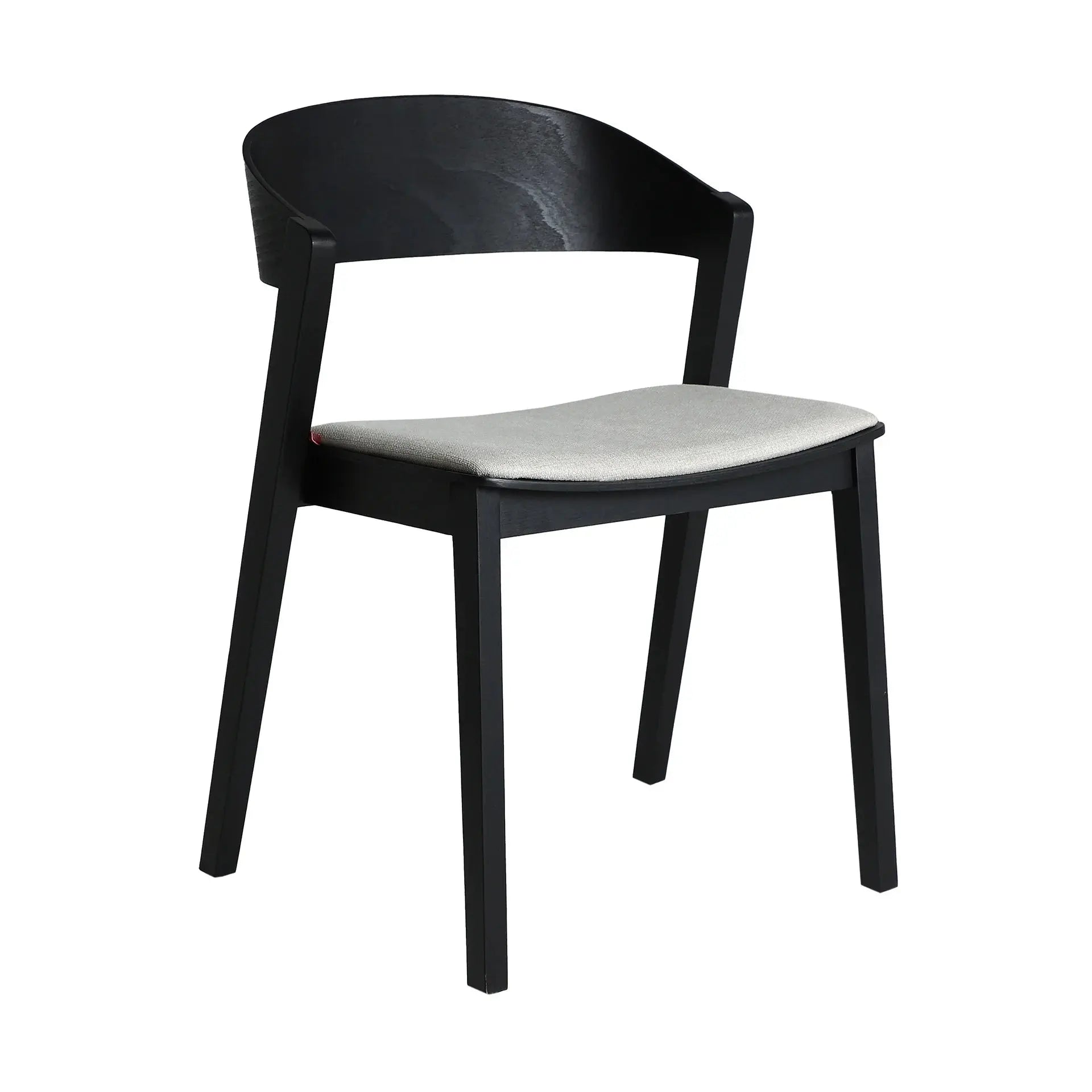 Chaise de Salle à Manger en Bois d'Hêtre Noir BORKEN - 50 x 54 cm KODU