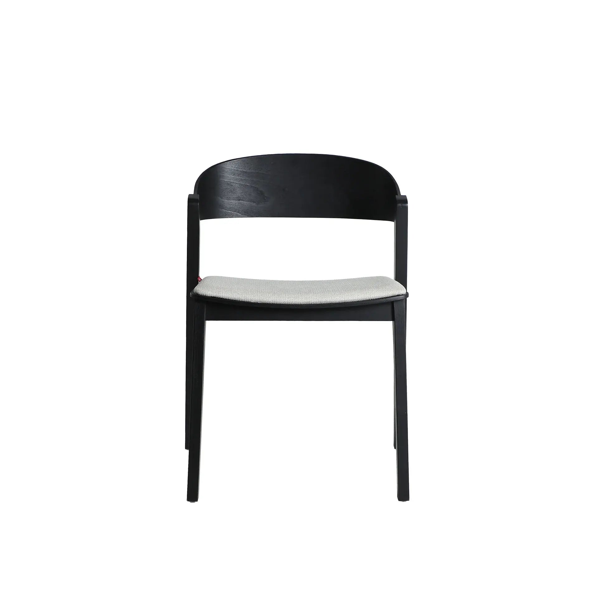 Chaise de Salle à Manger en Bois d'Hêtre Noir BORKEN - 50 x 54 cm KODU