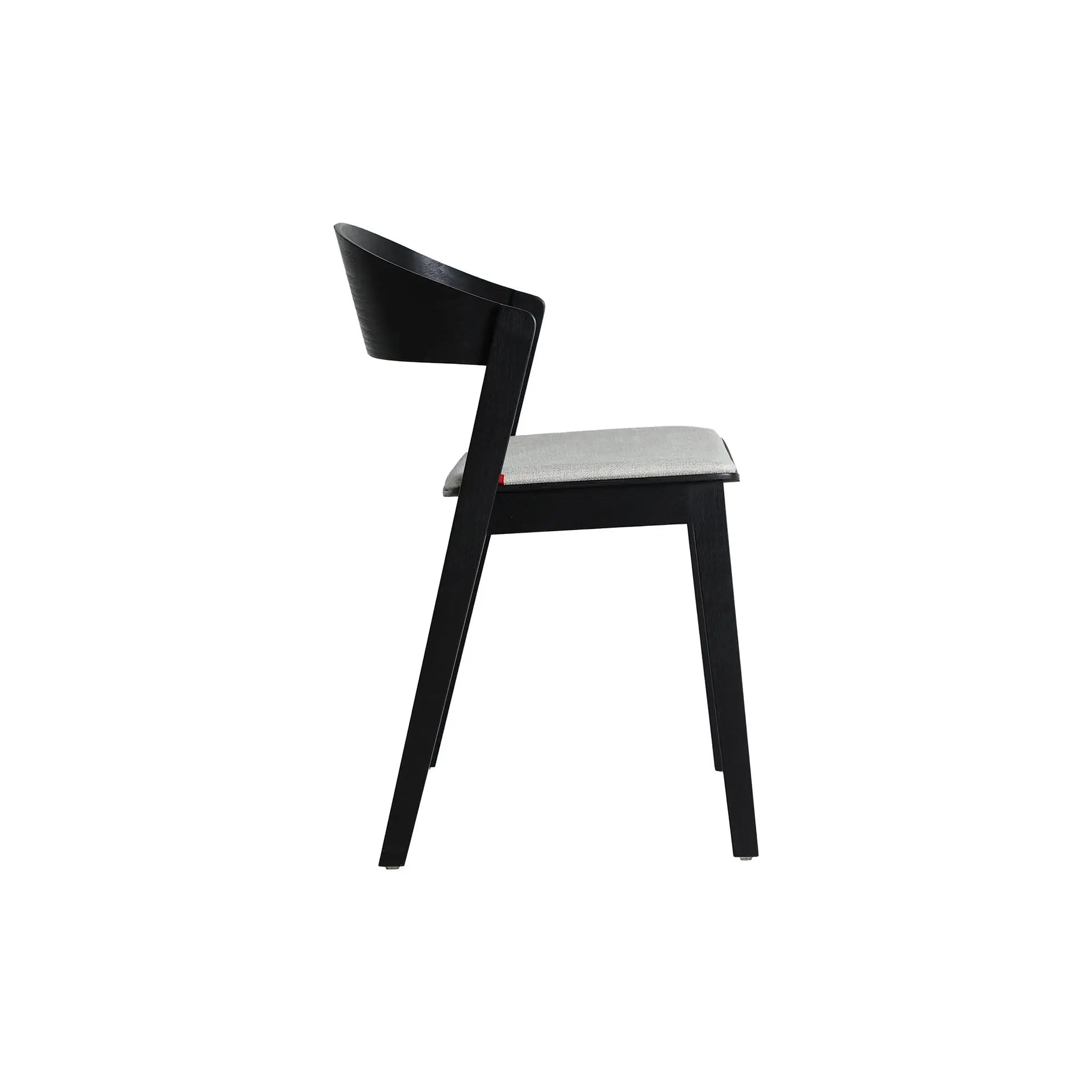 Chaise de Salle à Manger en Bois d'Hêtre Noir BORKEN - 50 x 54 cm KODU