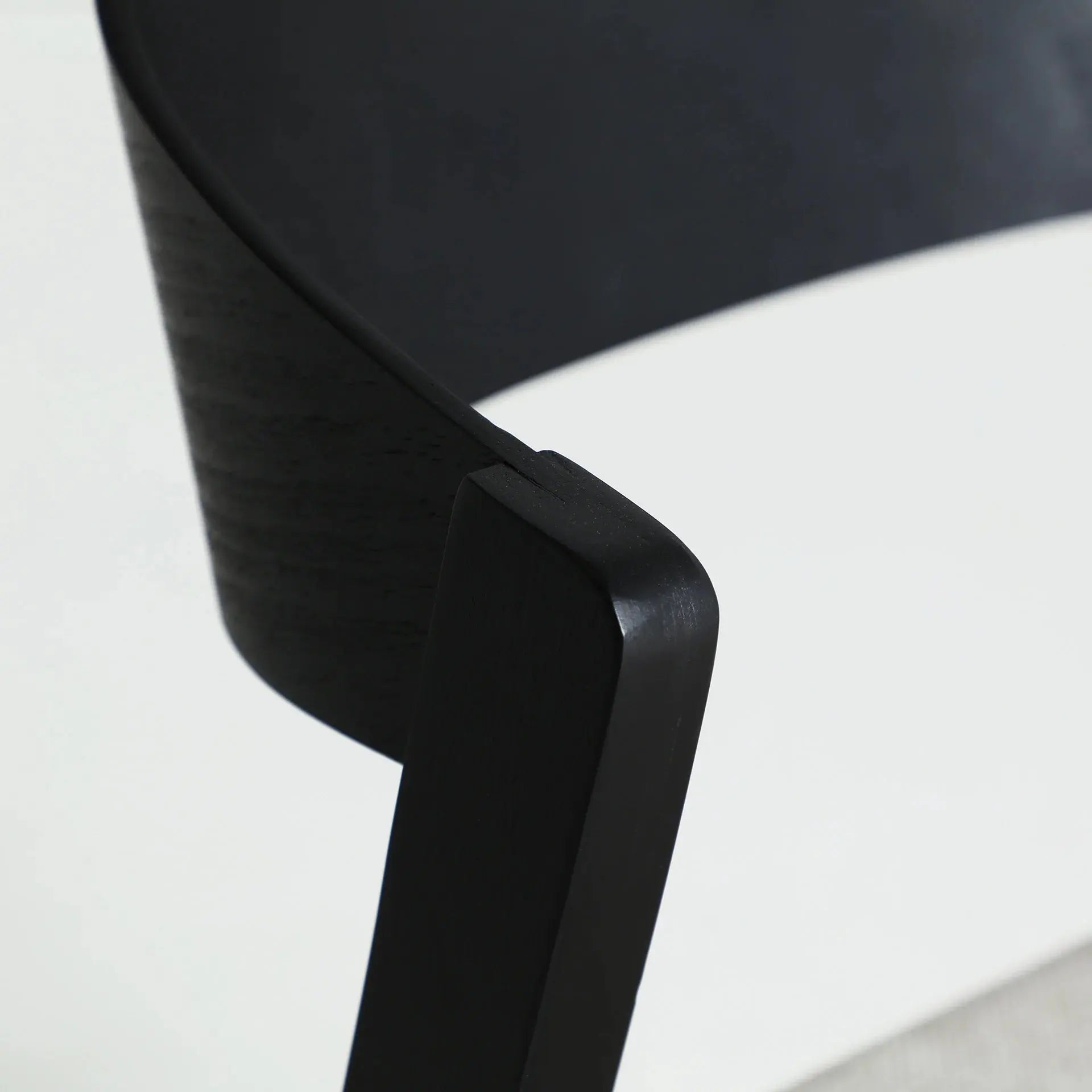 Chaise de Salle à Manger en Bois d'Hêtre Noir BORKEN - 50 x 54 cm KODU