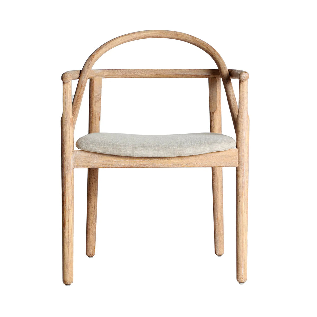 Chaise de Salle à Manger en Bois d'Orme Brun YVIERS - 55 x 61 cm KODU