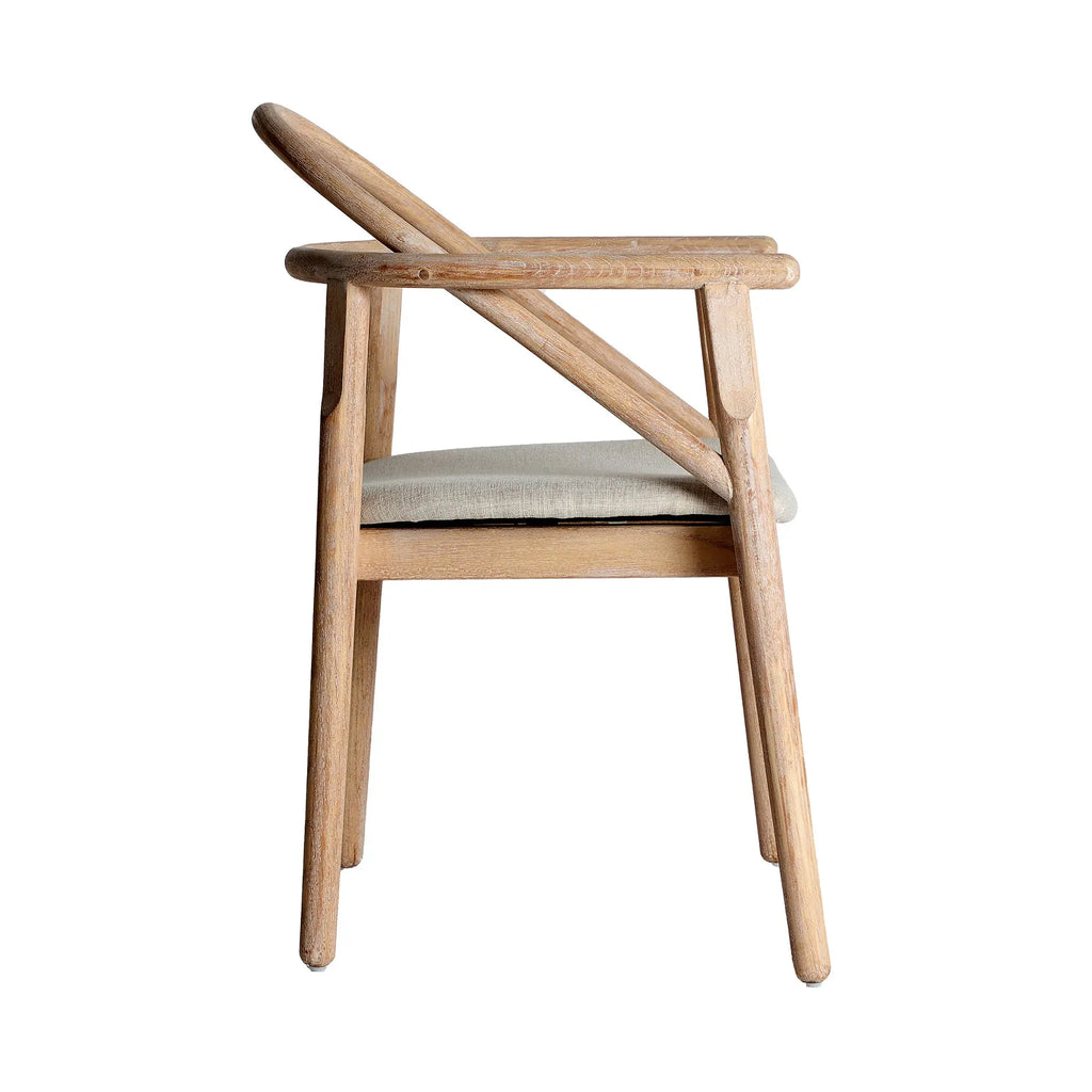 Chaise de Salle à Manger en Bois d'Orme Brun YVIERS - 55 x 61 cm KODU