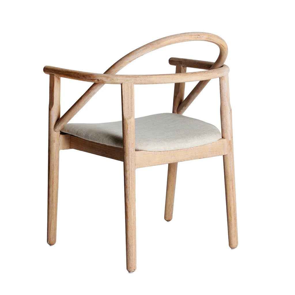 Chaise de Salle à Manger en Bois d'Orme Brun YVIERS - 55 x 61 cm KODU