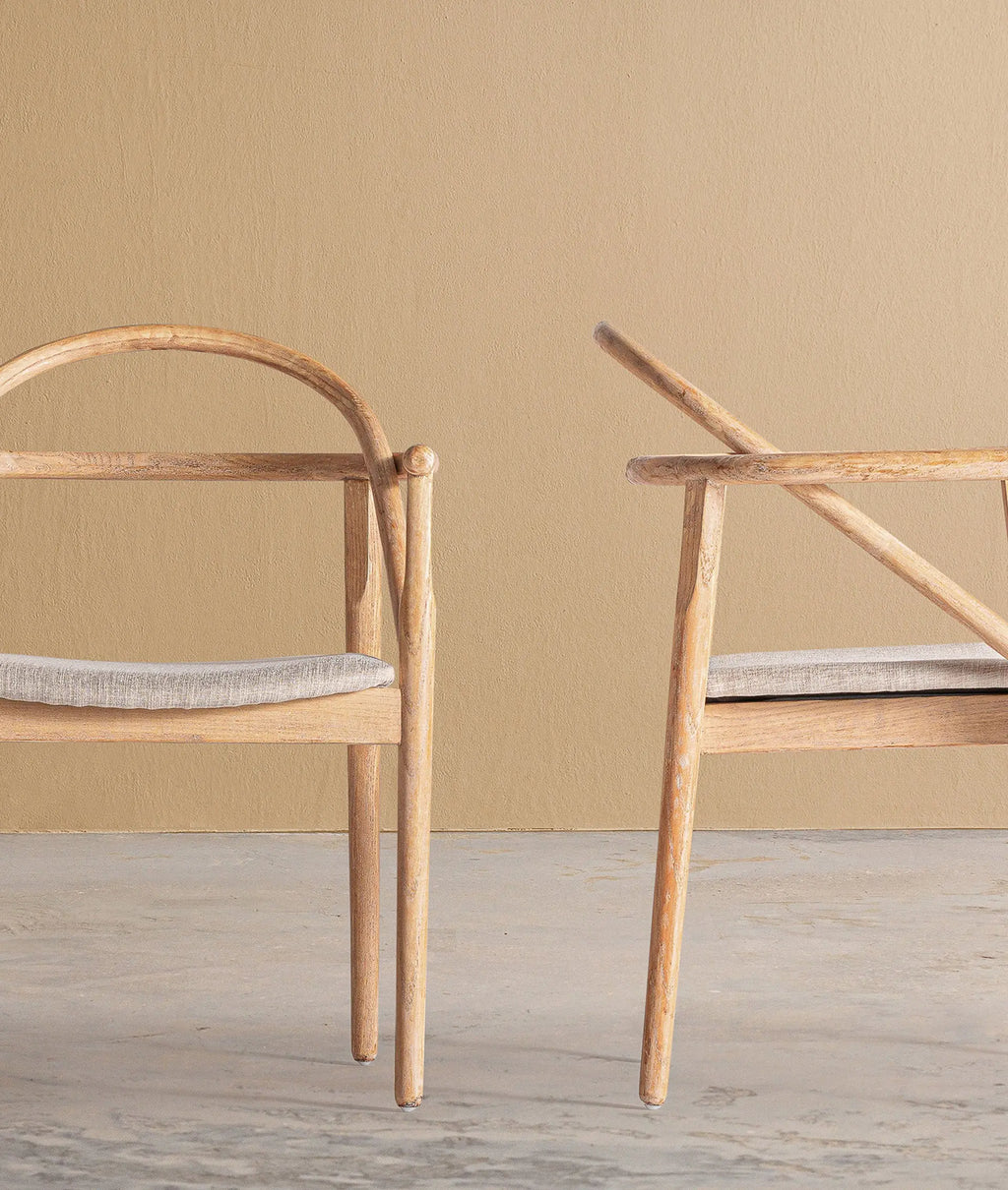 Chaise de Salle à Manger en Bois d'Orme Brun YVIERS - 55 x 61 cm KODU