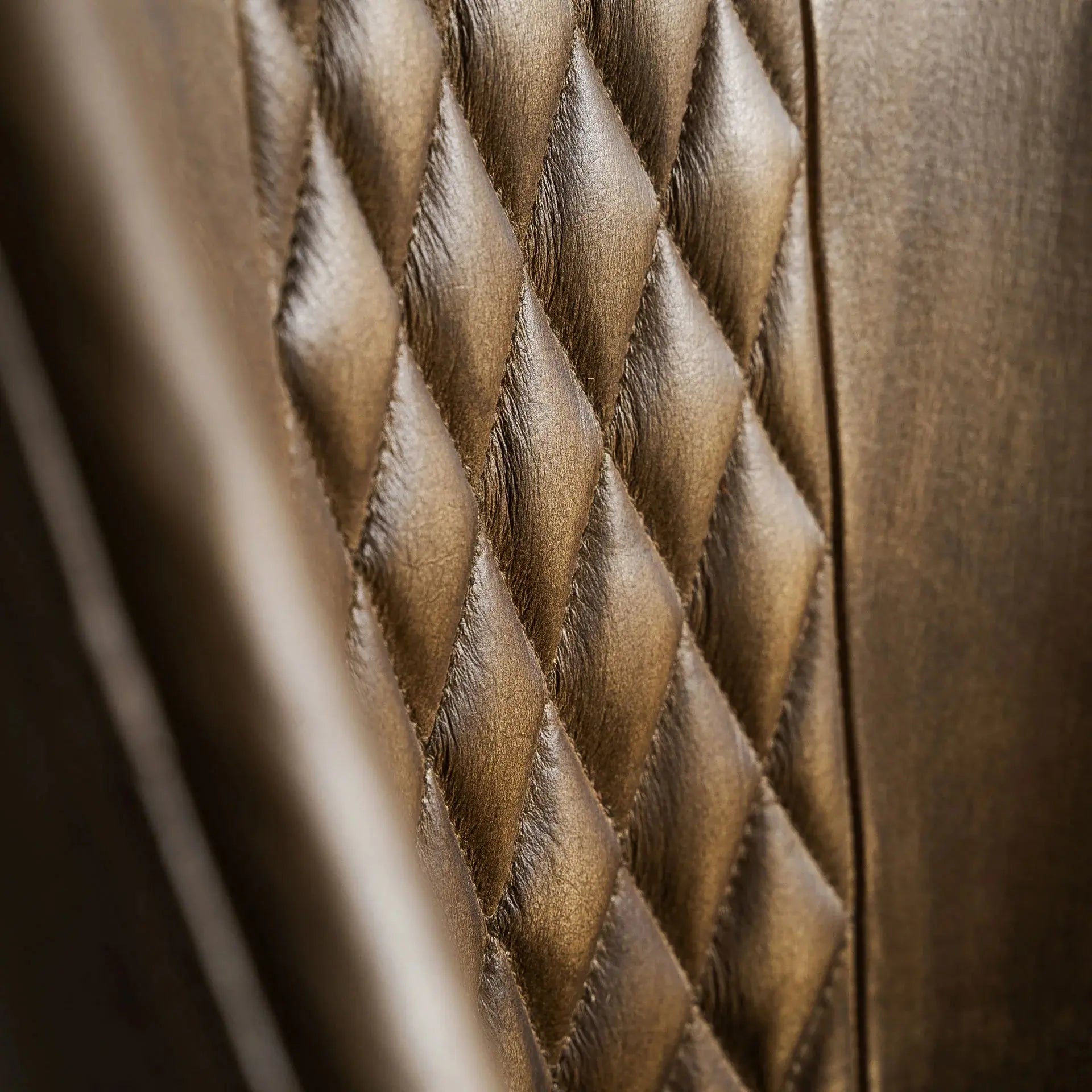 Chaise de Salle à Manger en Cuir Marron BROUSE - 48 x 48 cm KODU