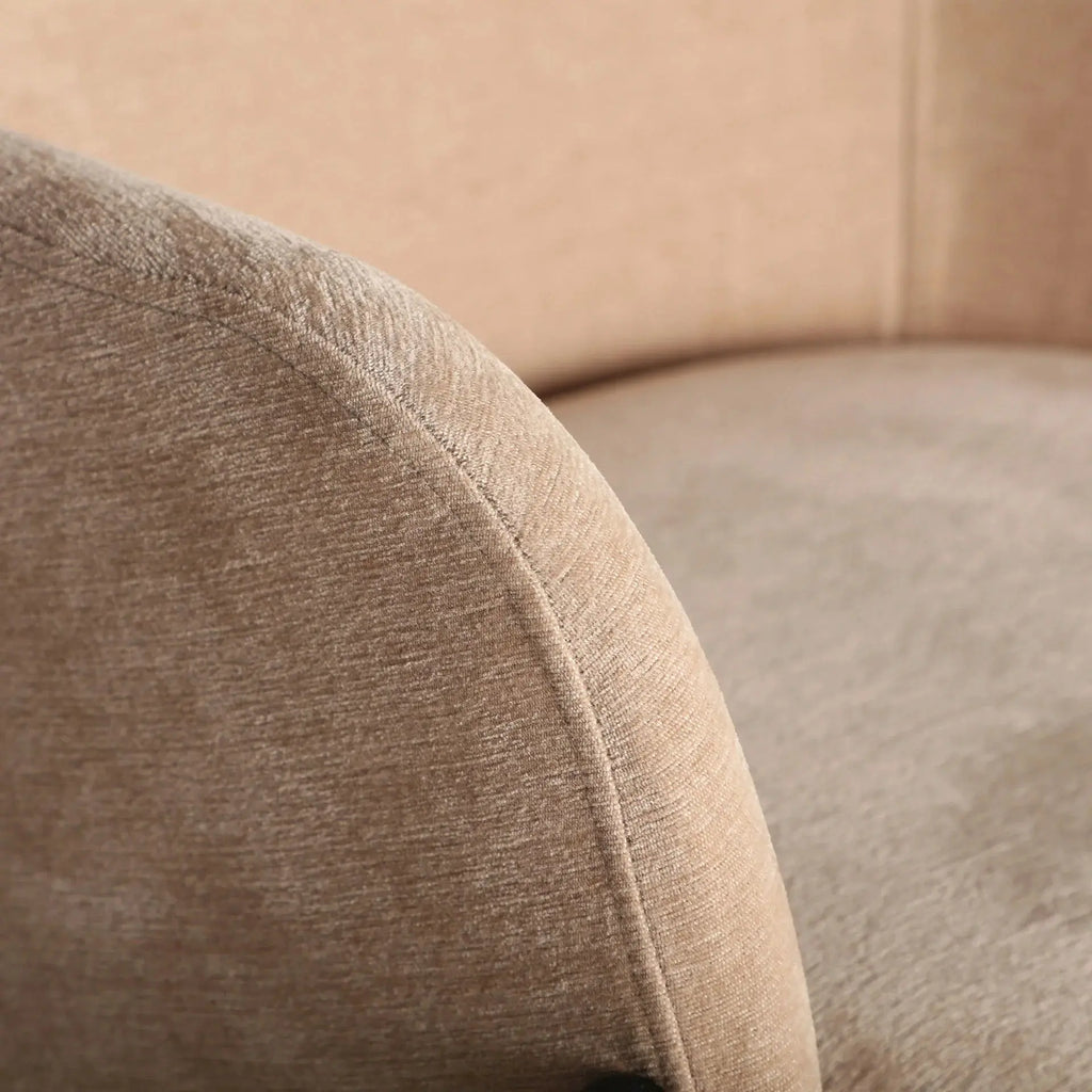 Chaise de Salle à Manger en Tissu Beige CRESSE - 48 x 48 cm KODU