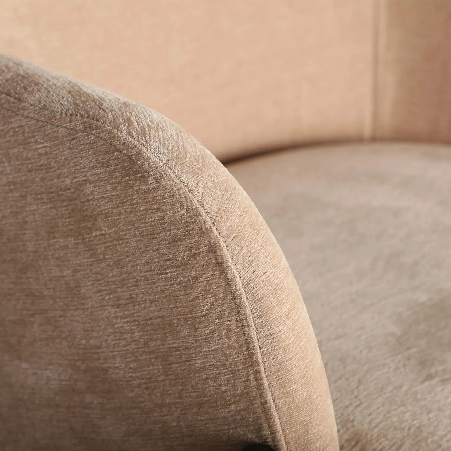 Chaise de Salle à Manger en Tissu Beige CRESSE - 48 x 48 cm KODU